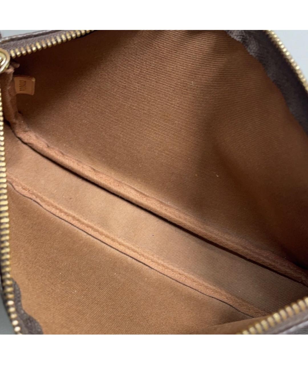 LOUIS VUITTON Коричневая канва сумка с короткими ручками, фото 7