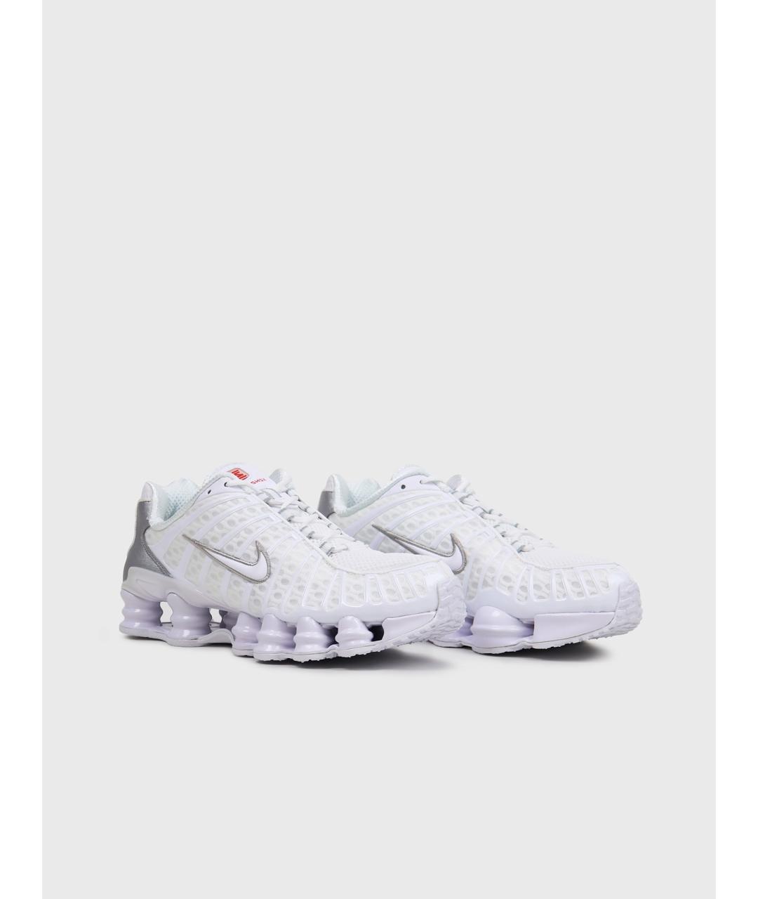 NIKE Белые синтетические низкие кроссовки / кеды, фото 2