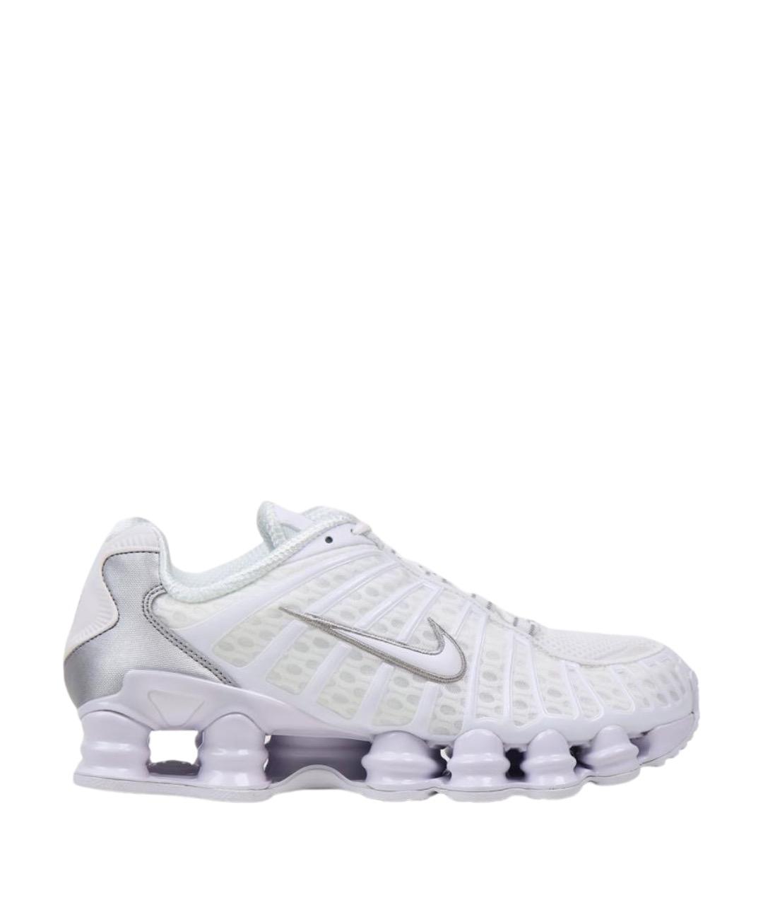 NIKE Белые синтетические низкие кроссовки / кеды, фото 1