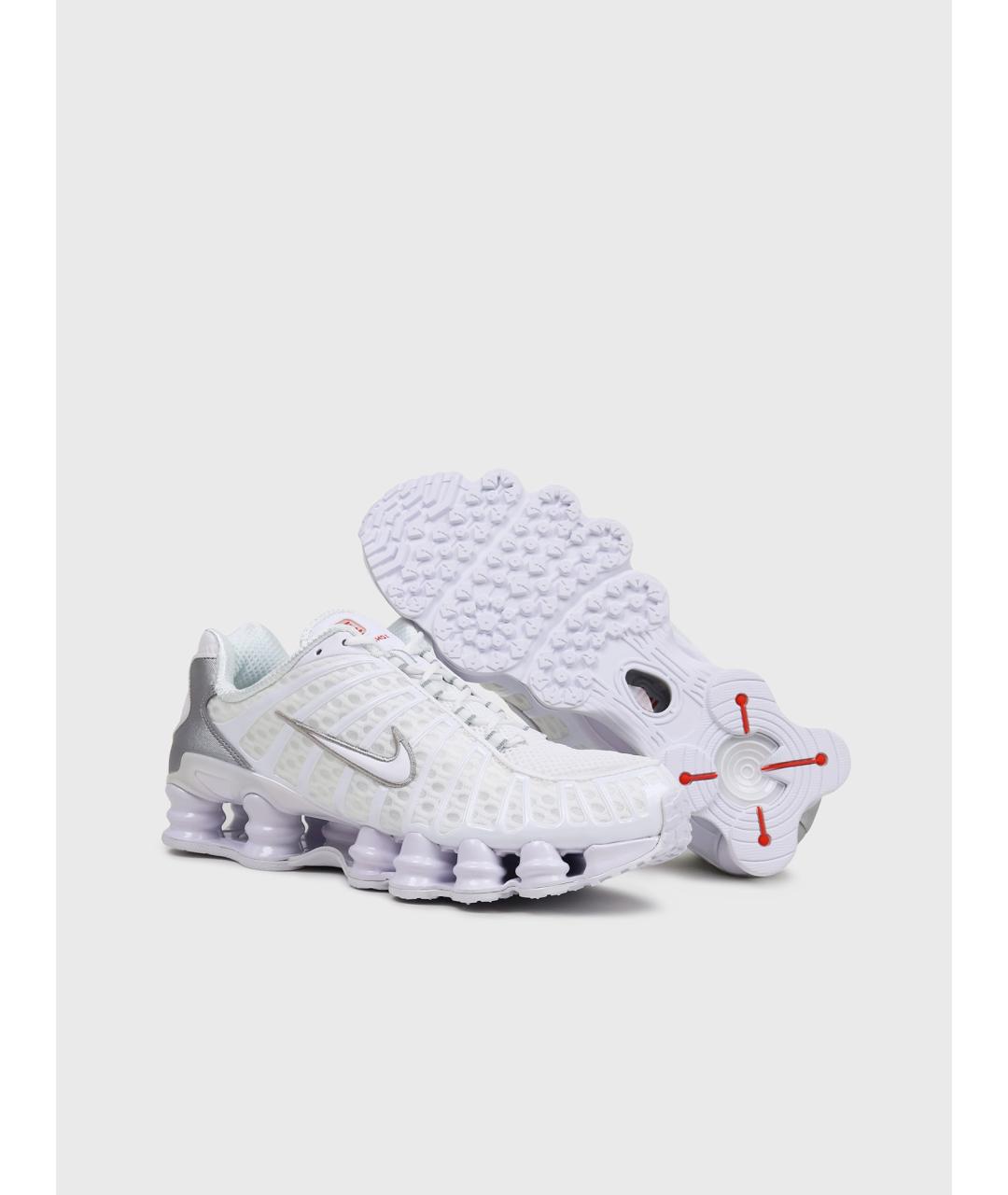NIKE Белые синтетические низкие кроссовки / кеды, фото 3
