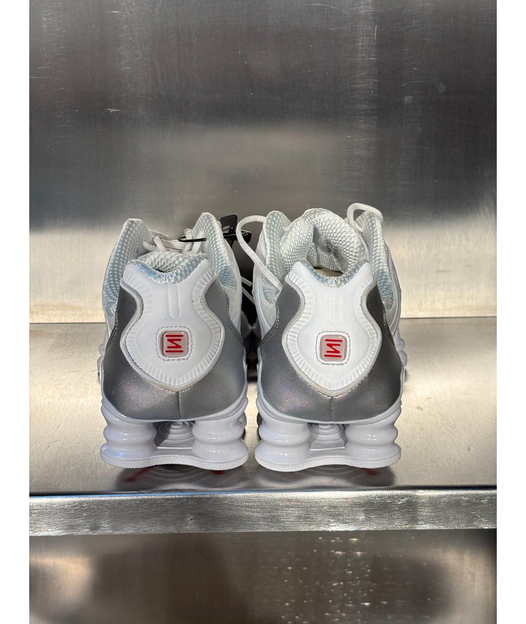 NIKE Белые синтетические низкие кроссовки / кеды, фото 8