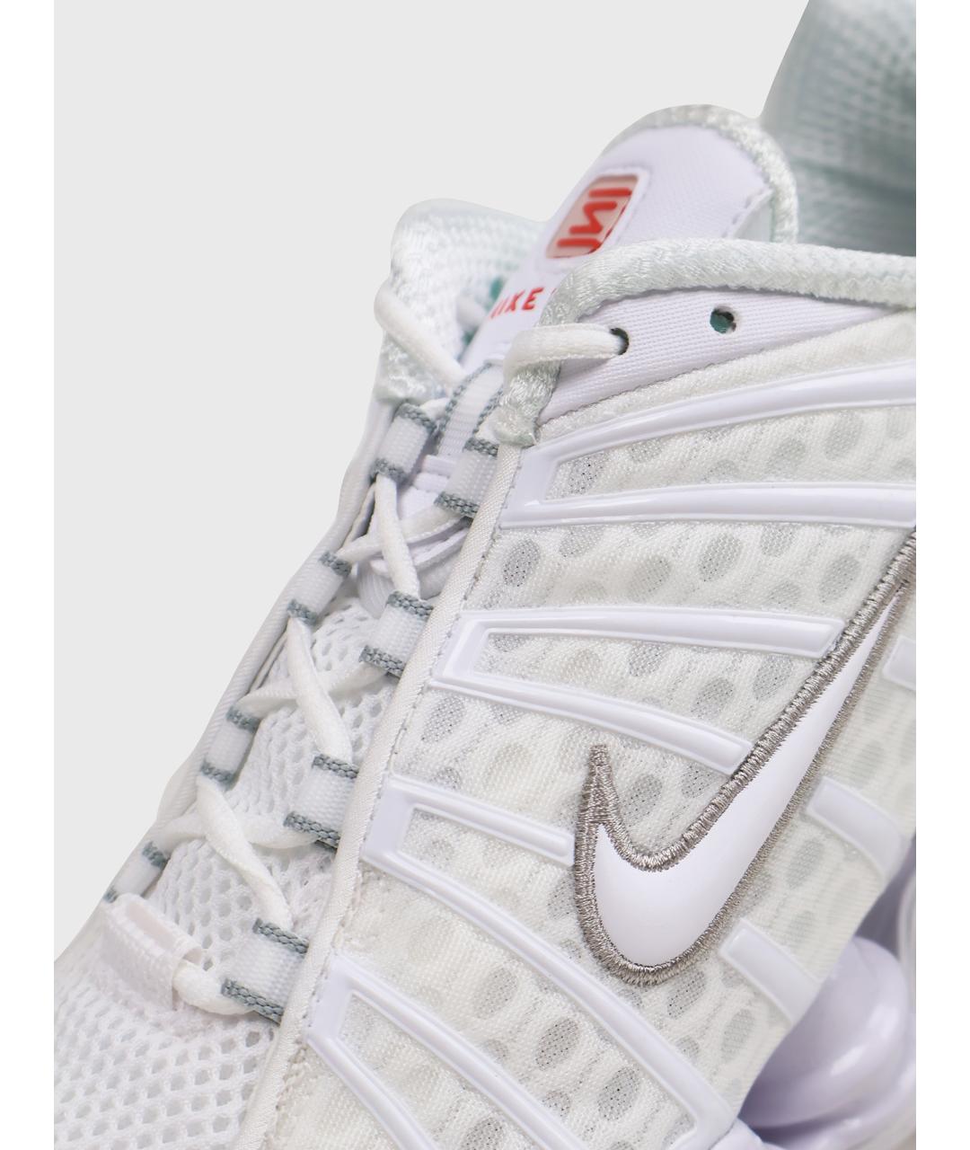 NIKE Белые синтетические низкие кроссовки / кеды, фото 5