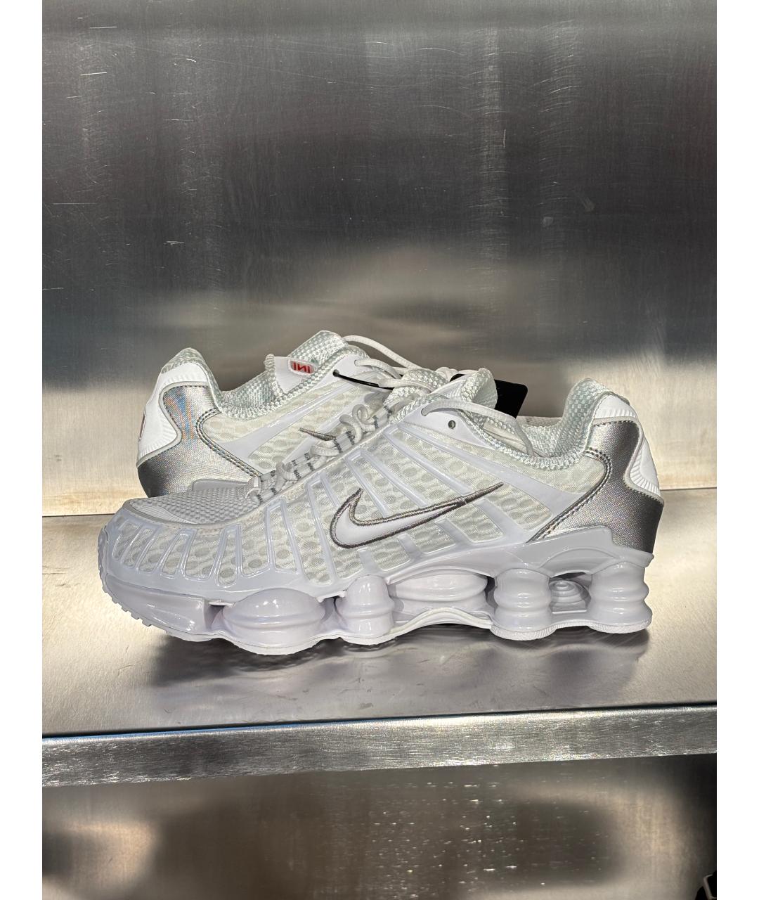 NIKE Белые синтетические низкие кроссовки / кеды, фото 7