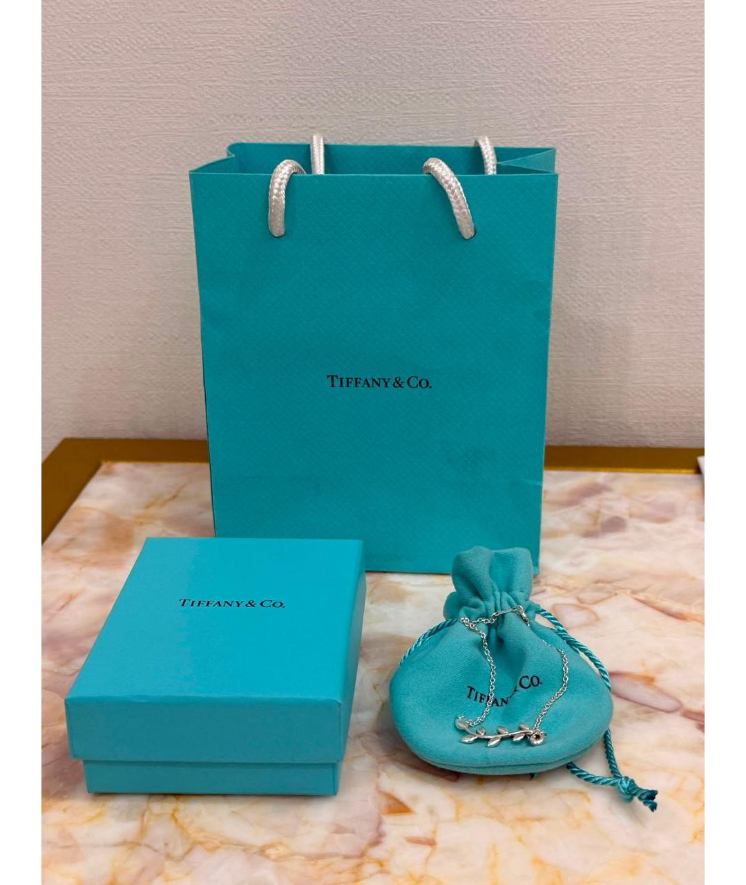 TIFFANY&CO Белый серебряный браслет, фото 3