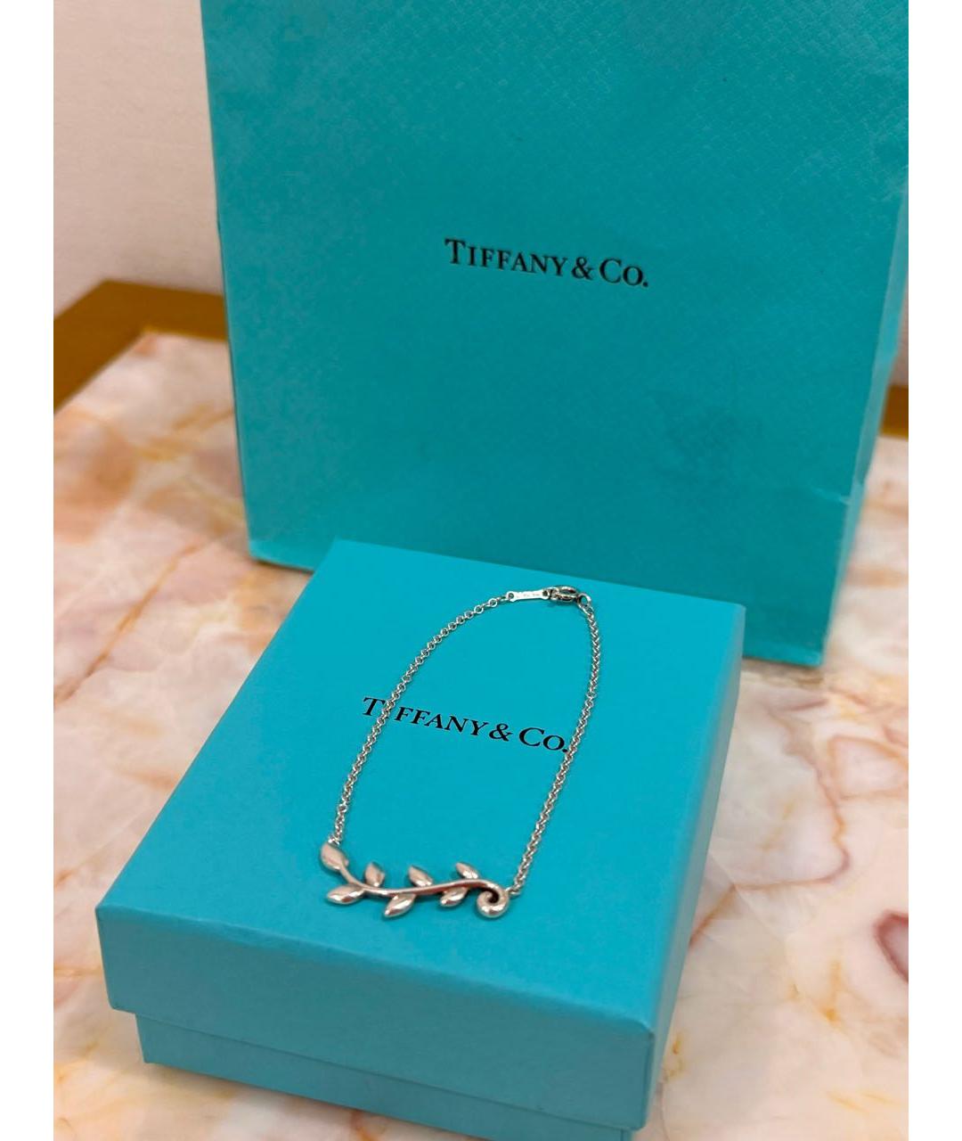 TIFFANY&CO Белый серебряный браслет, фото 2