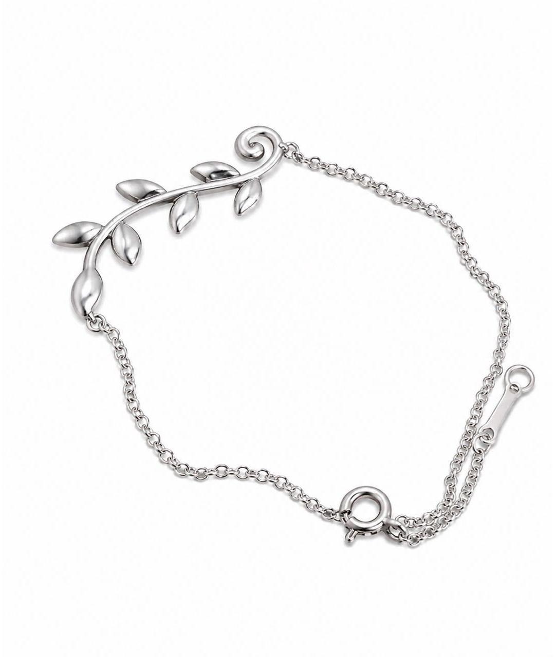 TIFFANY&CO Белый серебряный браслет, фото 1