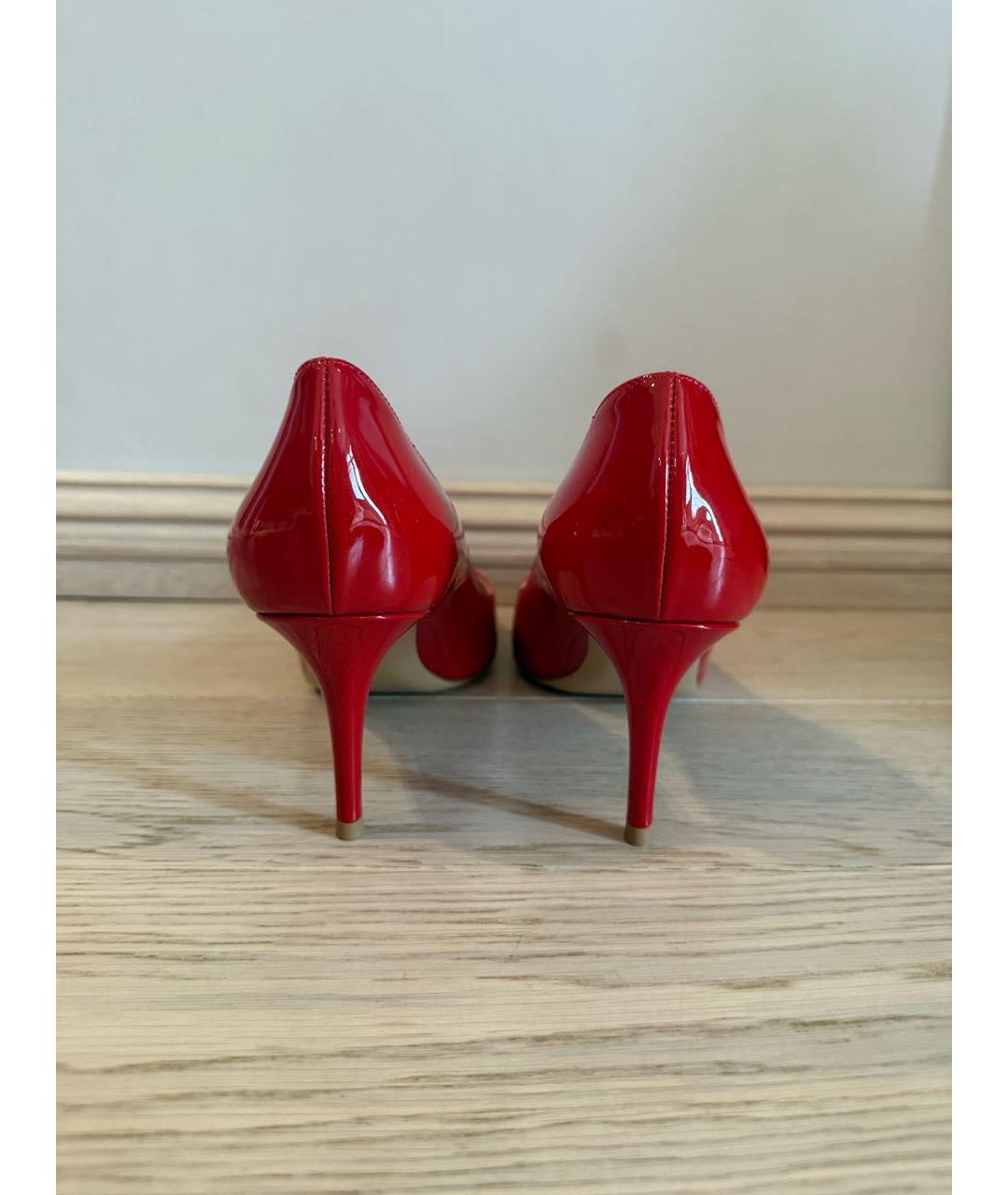 GIANVITO ROSSI Красные туфли из лакированной кожи, фото 4