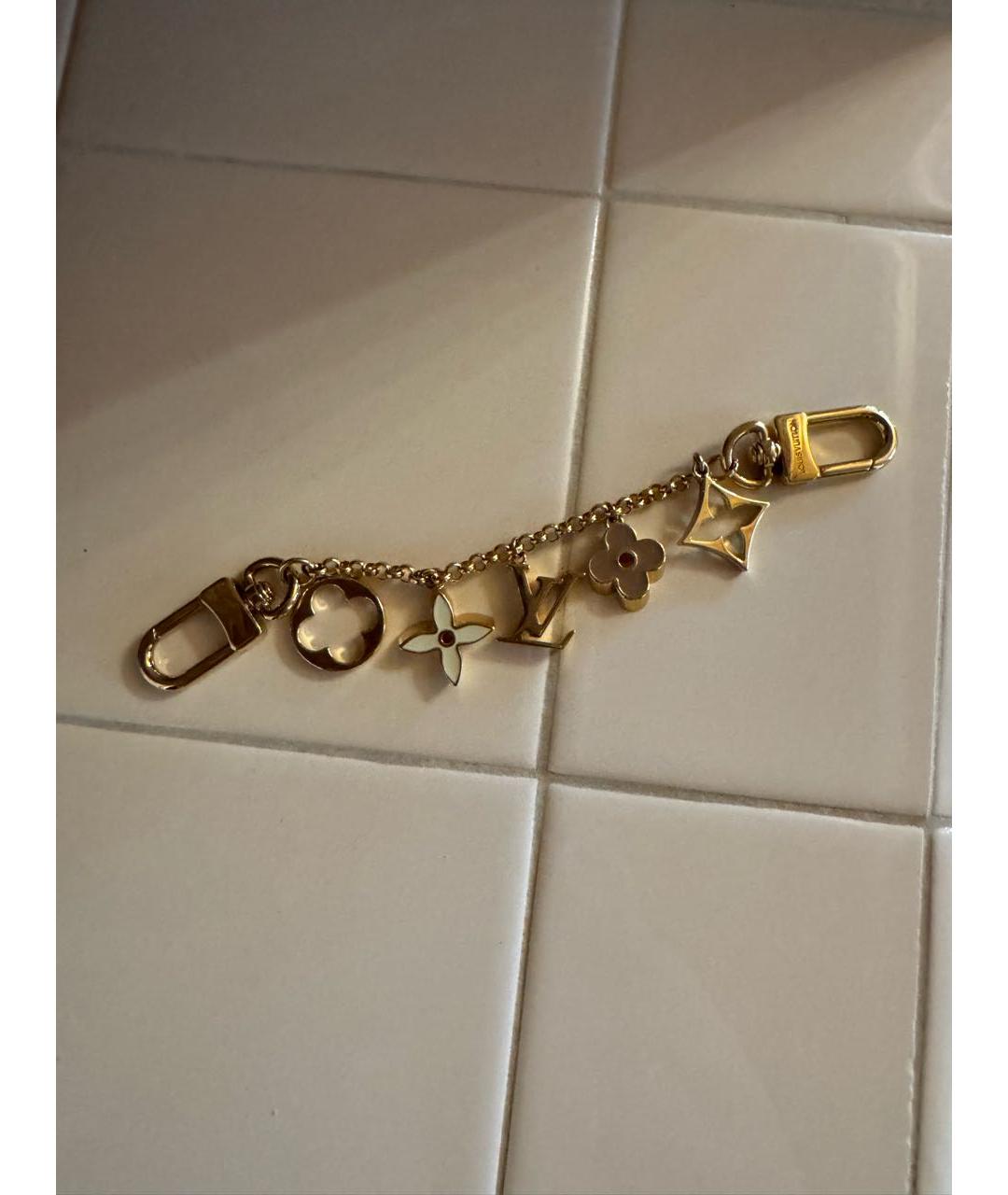 LOUIS VUITTON Золотой брелок, фото 5