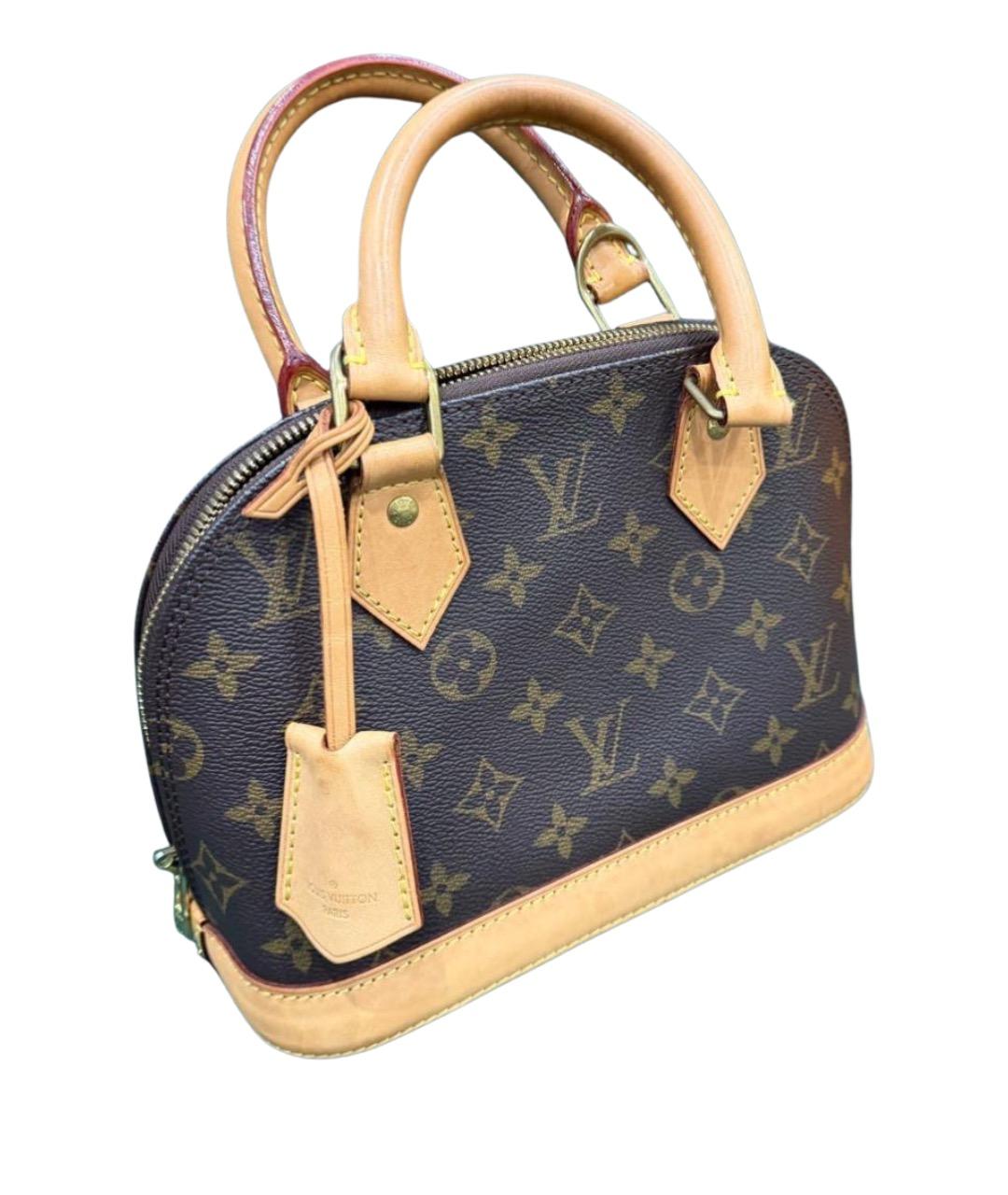 LOUIS VUITTON Коричневая канва сумка с короткими ручками, фото 1