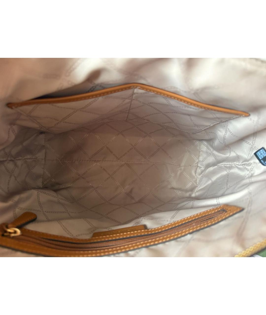 MICHAEL KORS Белая канва сумка тоут, фото 3