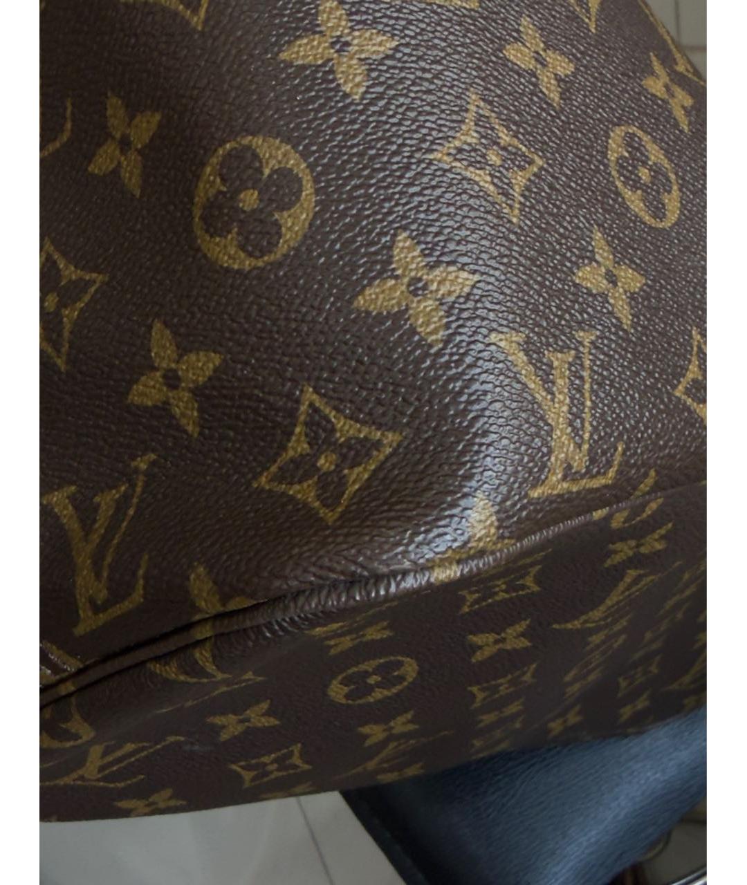 LOUIS VUITTON Коричневая канва сумка через плечо, фото 6