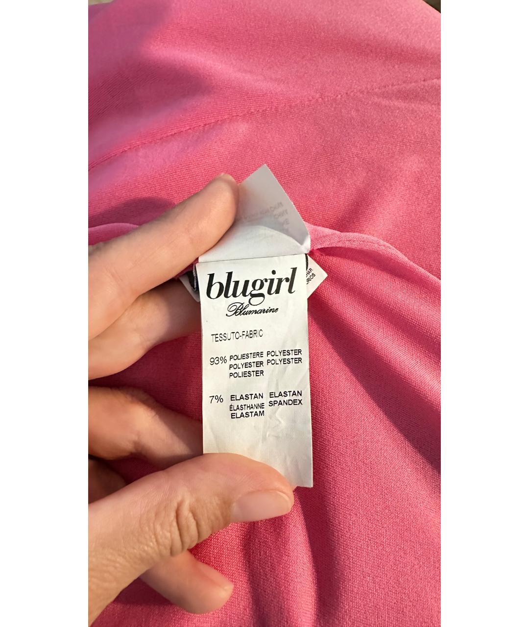 BLUGIRL Коралловое полиэстеровое коктейльное платье, фото 8