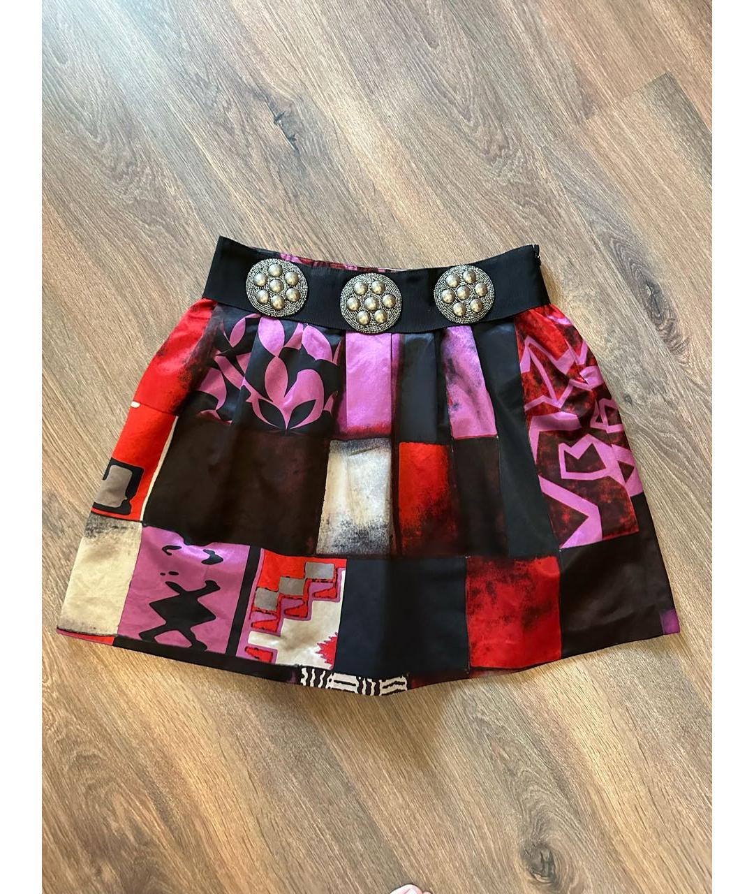 ETRO Мульти вискозная юбка мини, фото 5