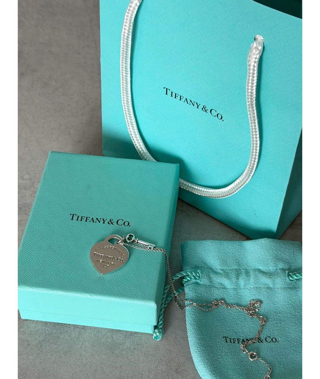 TIFFANY&CO Серебряное серебряное колье, фото 8