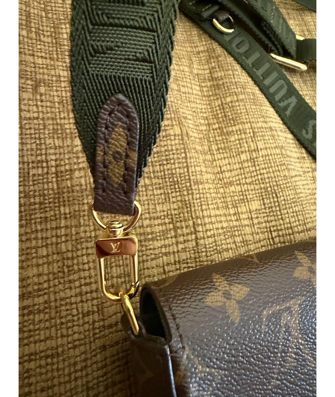 LOUIS VUITTON Коричневая канва сумка через плечо, фото 5