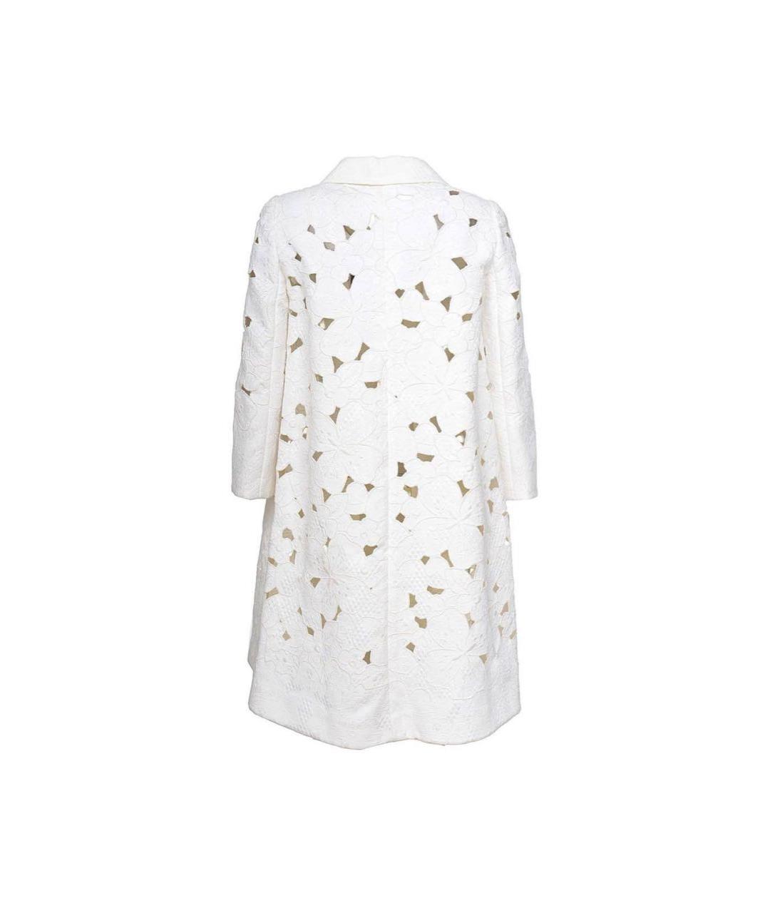 DOLCE&GABBANA Белое хлопковое пальто, фото 2