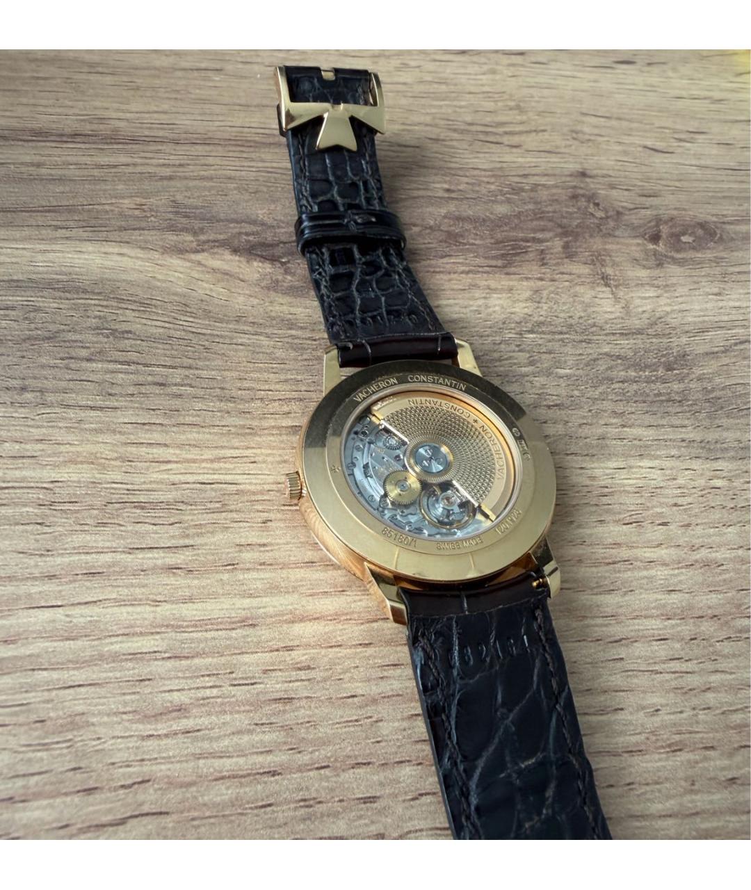 VACHERON CONSTANTIN Черные часы из желтого золота, фото 3