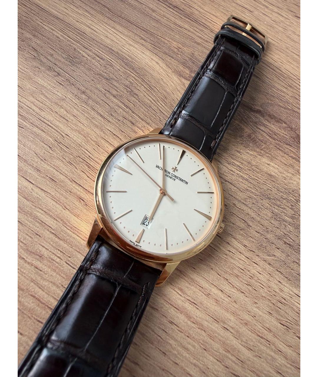 VACHERON CONSTANTIN Черные часы из желтого золота, фото 2