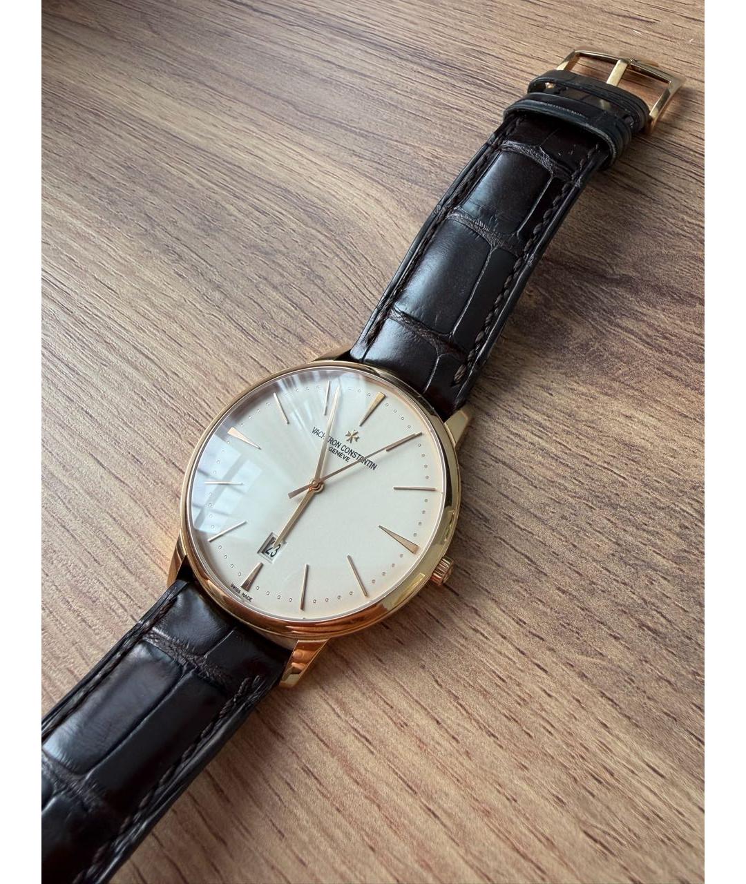 VACHERON CONSTANTIN Черные часы из желтого золота, фото 4