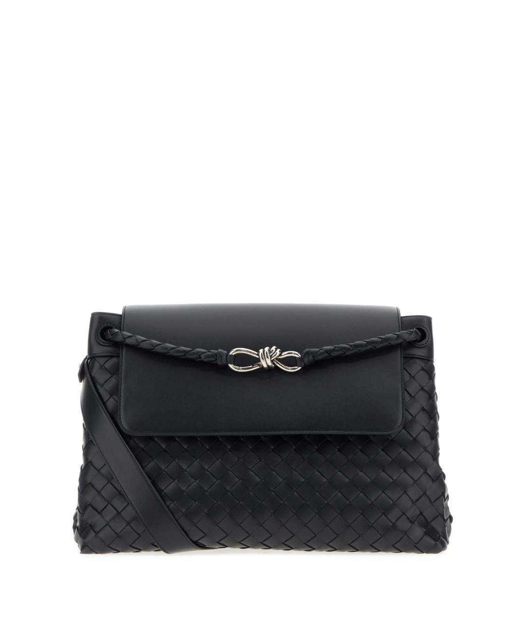 BOTTEGA VENETA Синяя кожаная сумка на плечо, фото 1