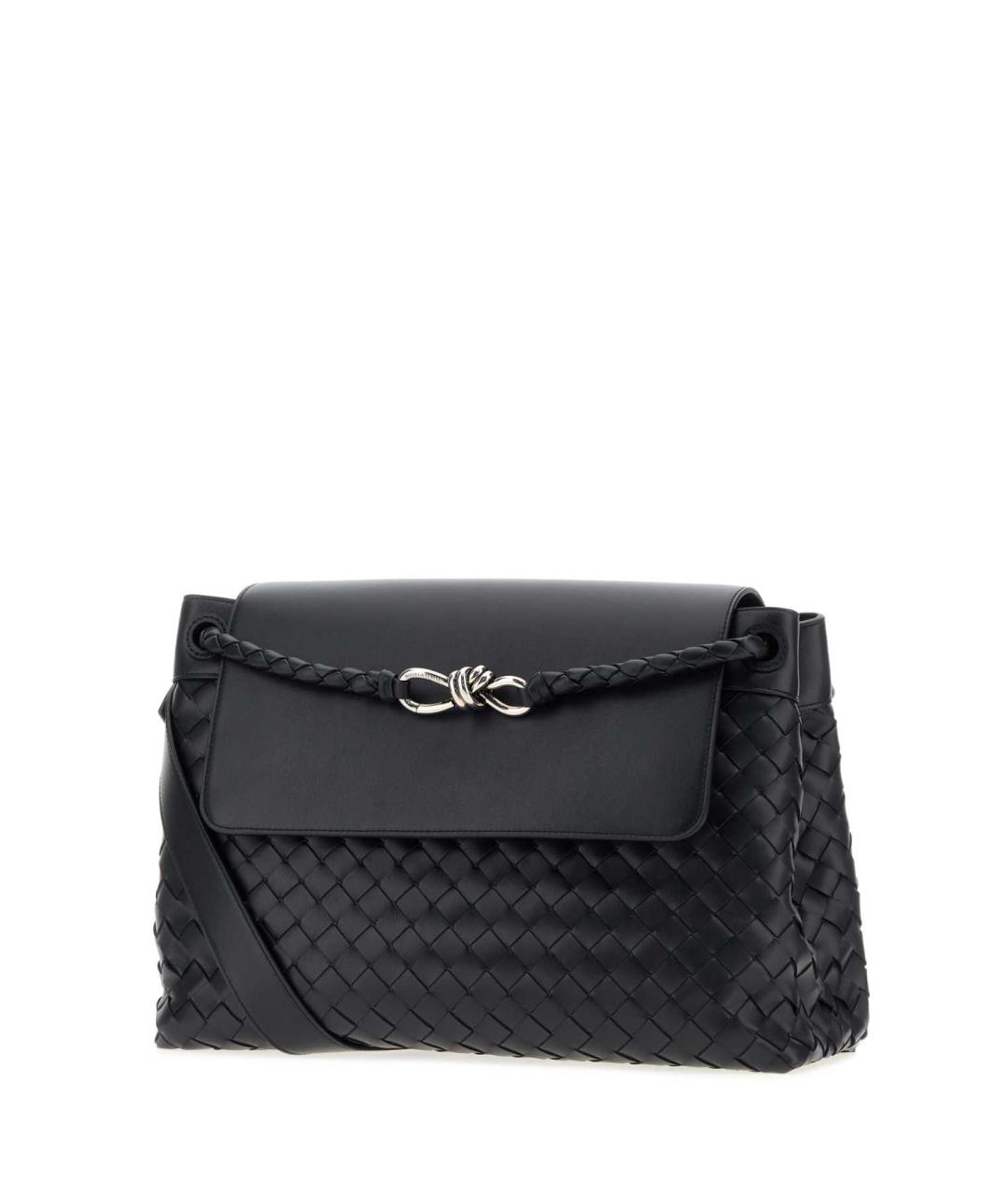 BOTTEGA VENETA Синяя кожаная сумка на плечо, фото 2