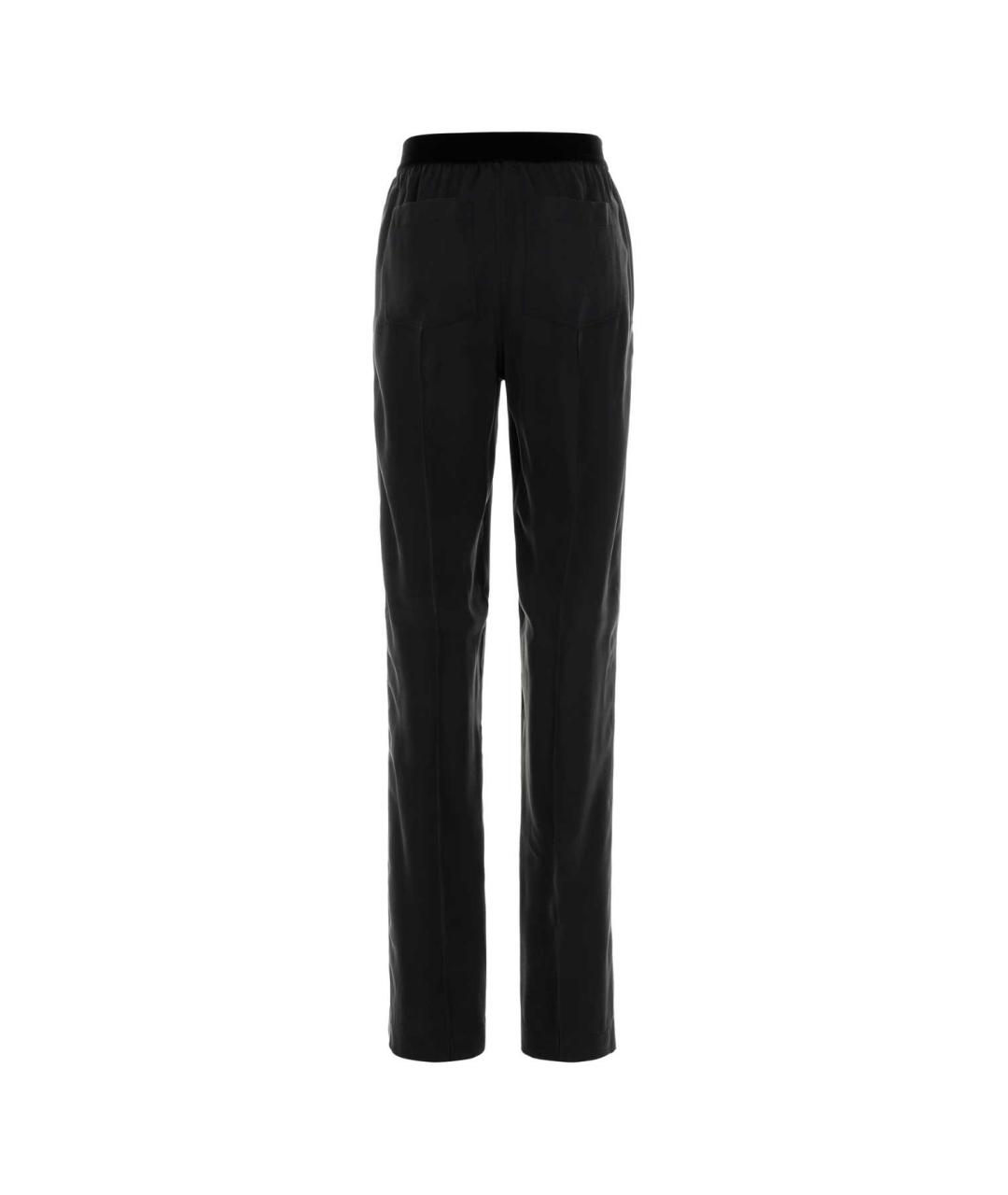TOM FORD Черные шелковые прямые брюки, фото 2