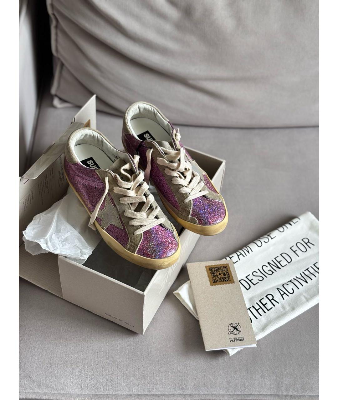 GOLDEN GOOSE Розовые кеды, фото 7
