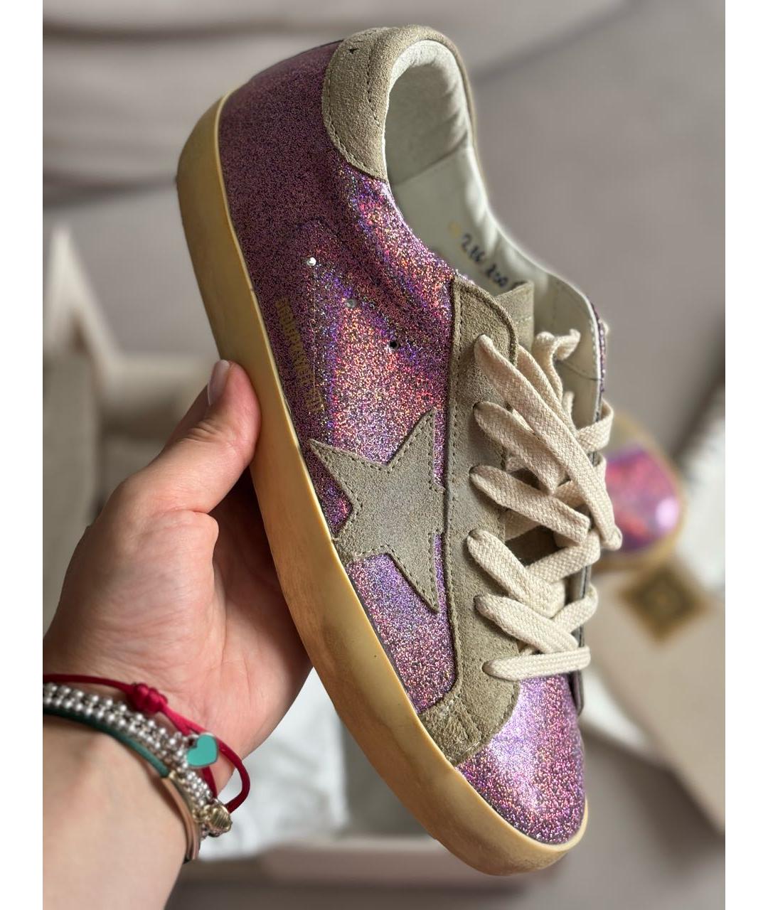 GOLDEN GOOSE Розовые кеды, фото 9