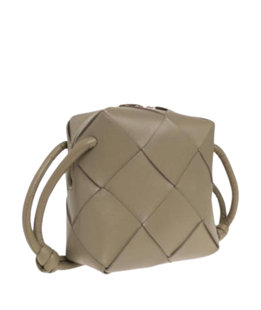 BOTTEGA VENETA Бежевая кожаная сумка через плечо, фото 1