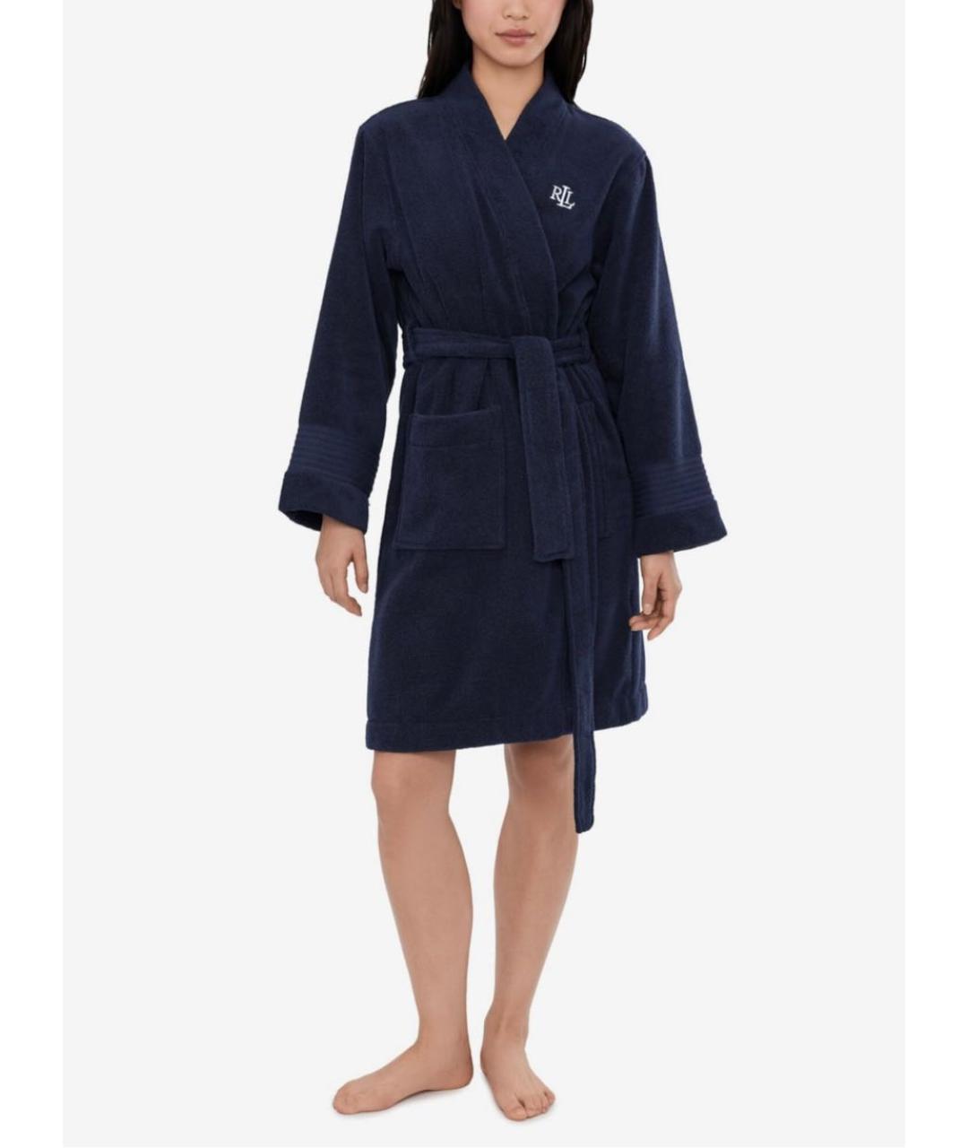 RALPH LAUREN Темно-синий халаты, фото 5