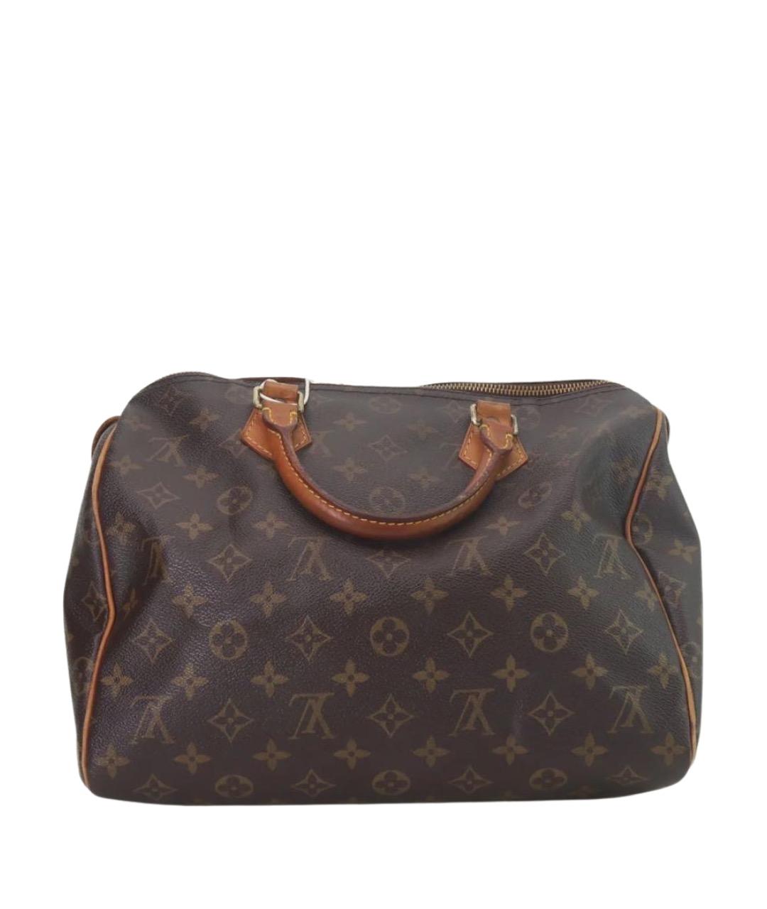 LOUIS VUITTON Коричневая канва сумка с короткими ручками, фото 1