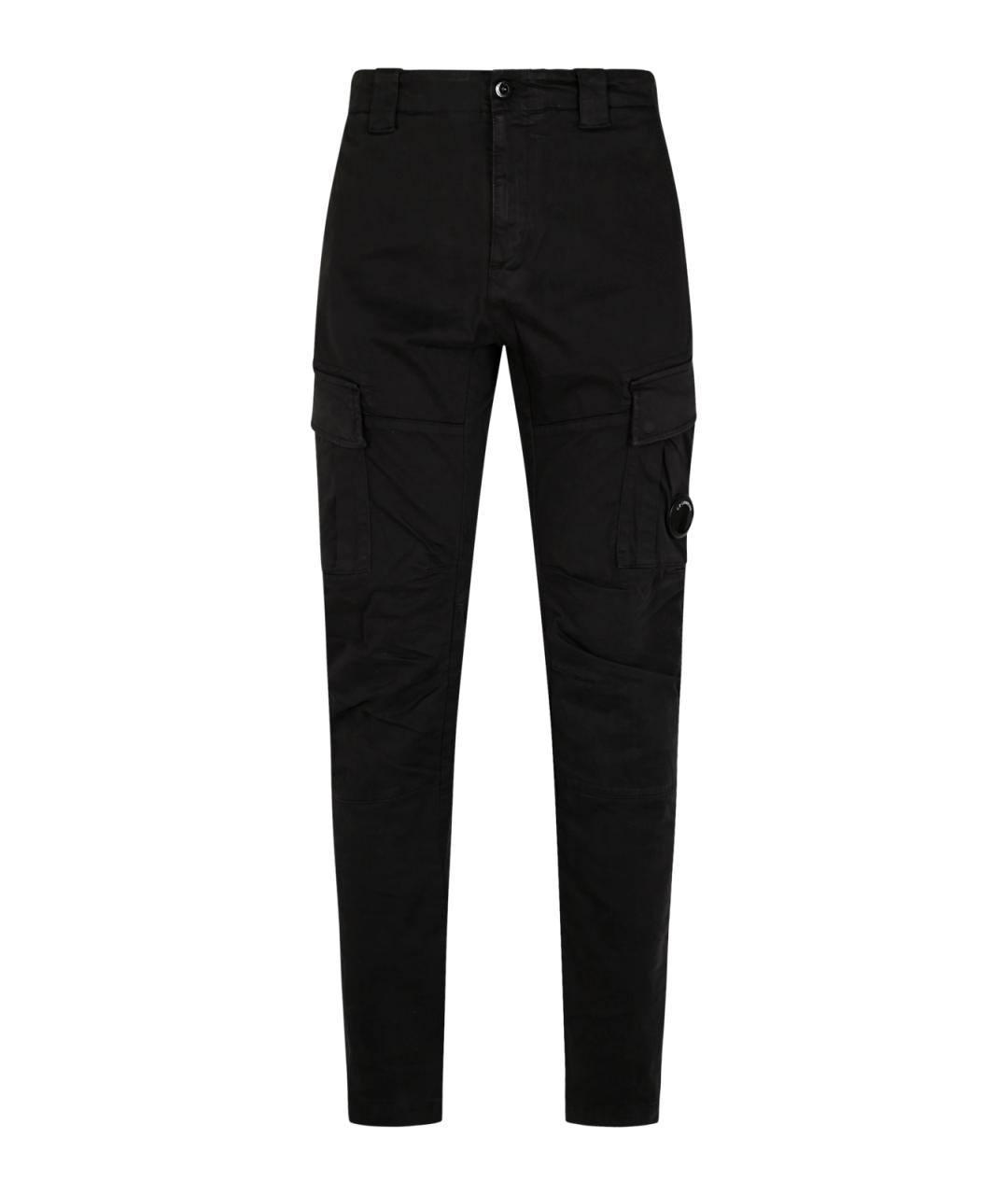 CP COMPANY Черные хлопковые повседневные брюки, фото 1
