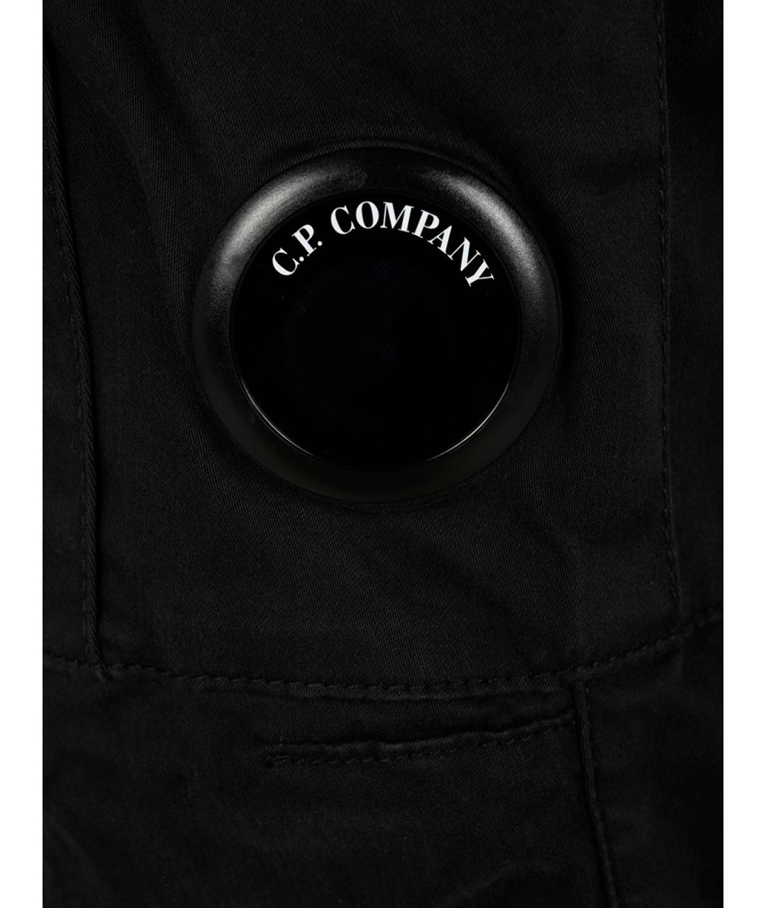 CP COMPANY Черные хлопковые повседневные брюки, фото 3