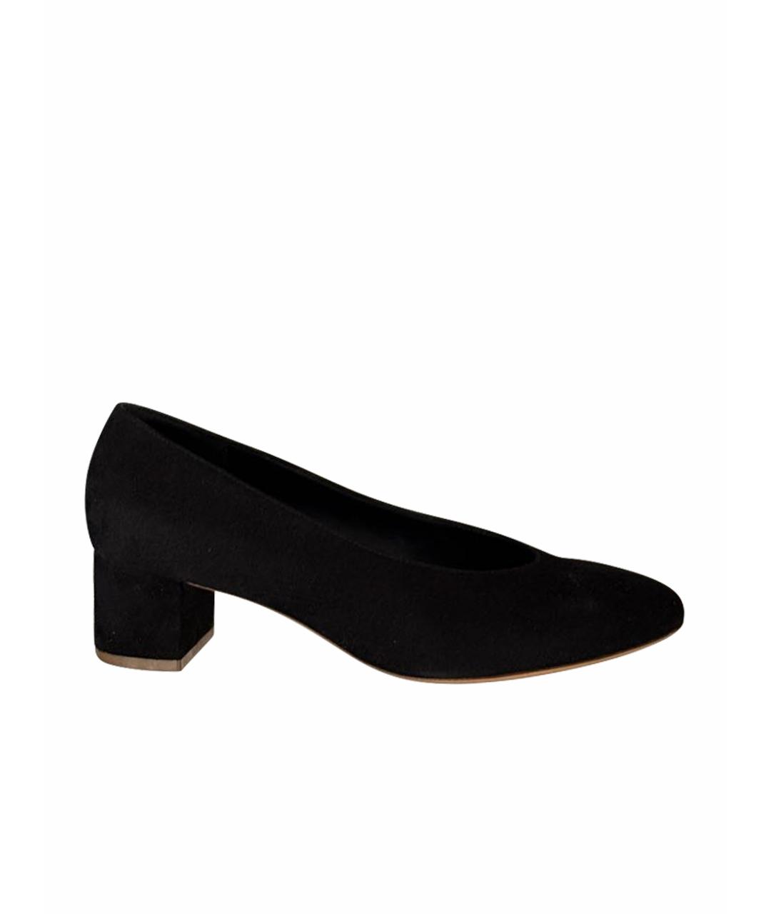 MANSUR GAVRIEL Черные замшевые туфли, фото 1