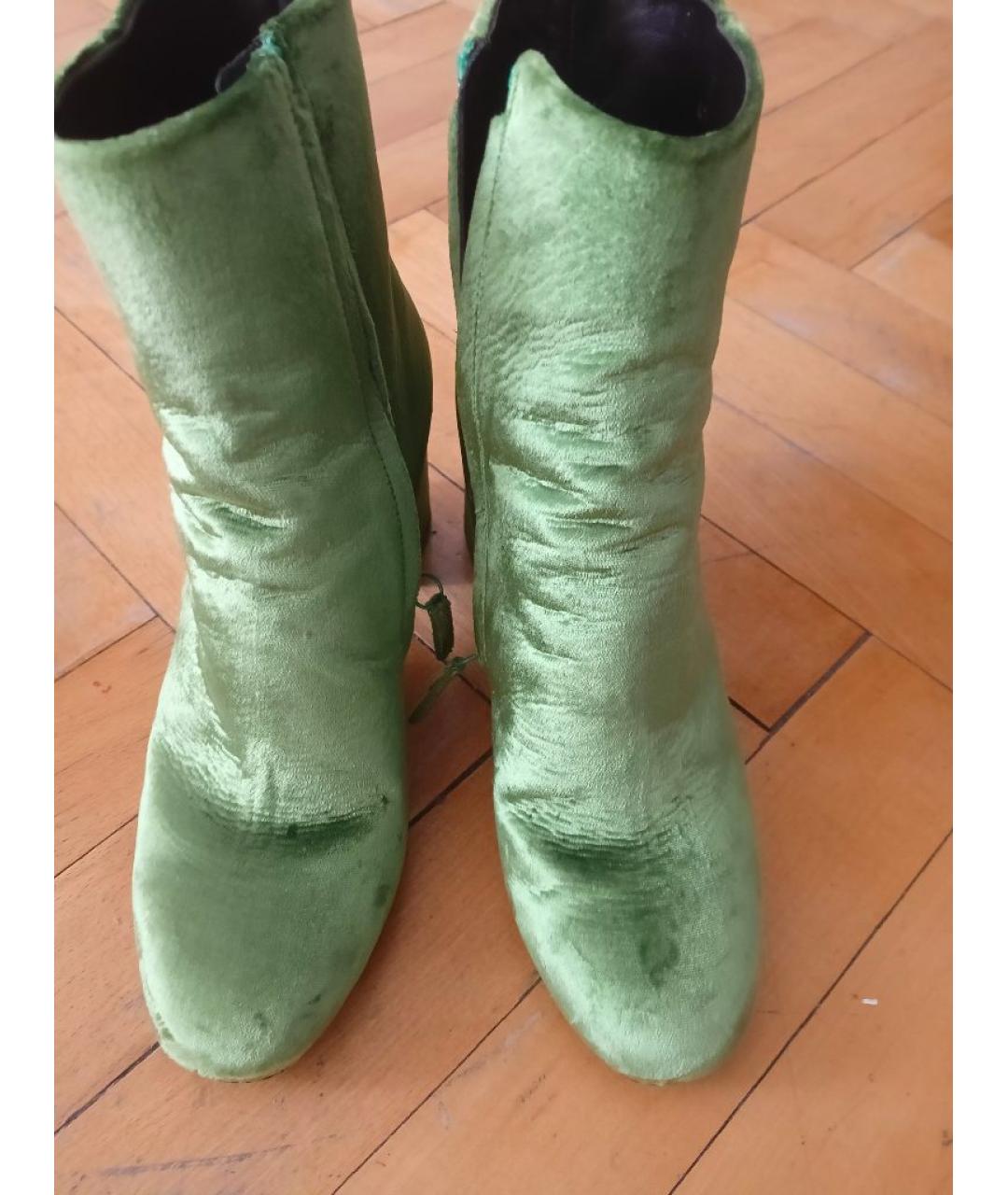 BALENCIAGA Зеленые полусапоги, фото 4