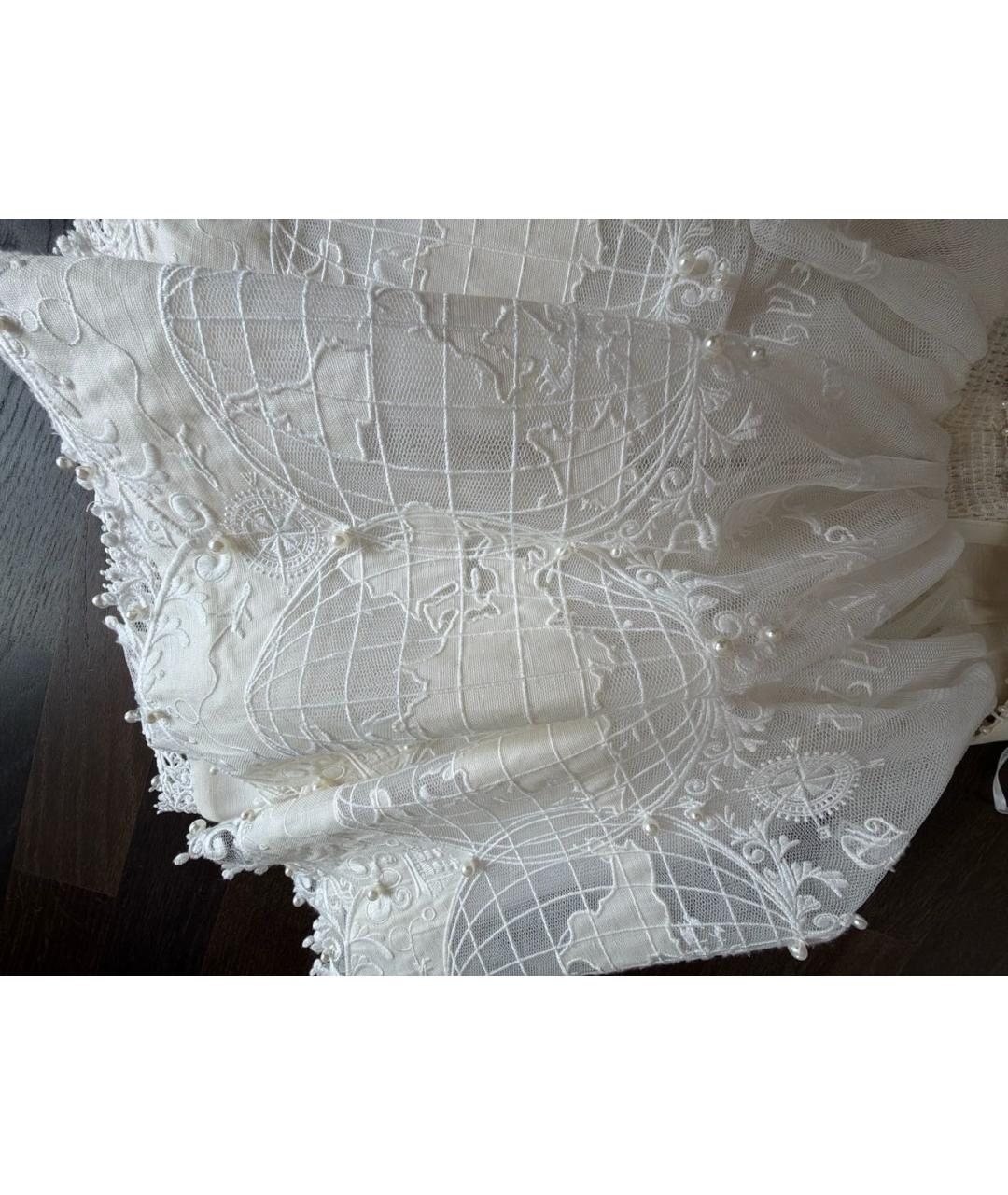 ZIMMERMANN Белое льняное повседневное платье, фото 4