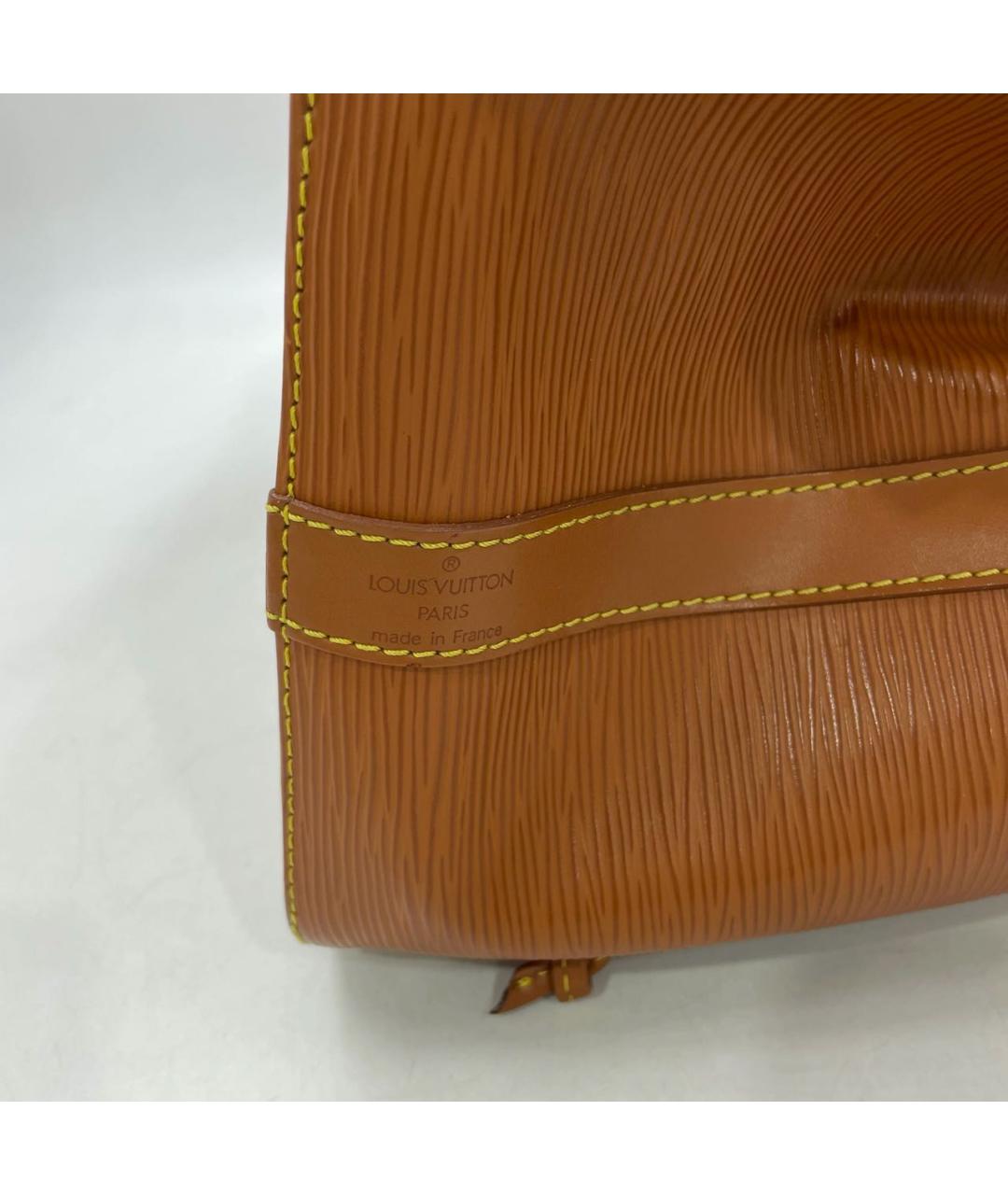 LOUIS VUITTON Оранжевая кожаная сумка тоут, фото 5