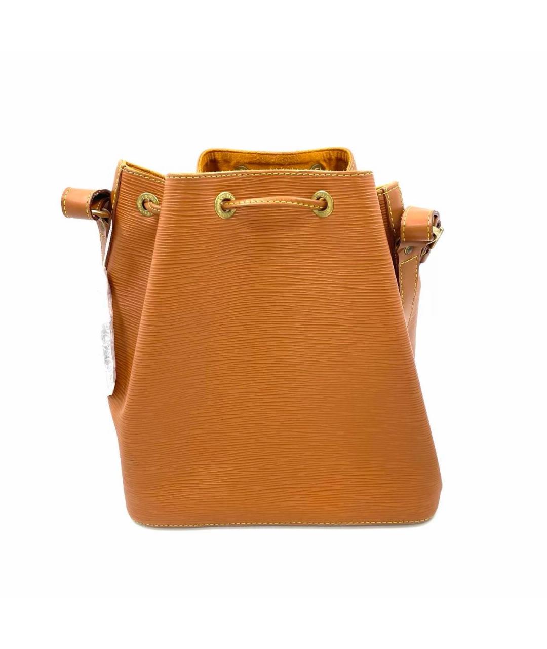 LOUIS VUITTON Оранжевая кожаная сумка тоут, фото 3