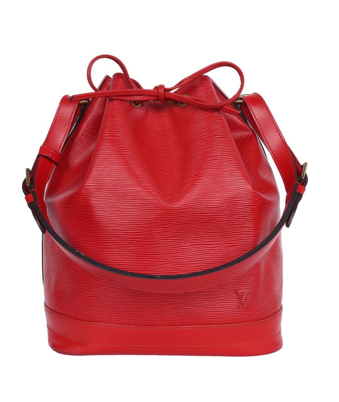 LOUIS VUITTON Красная кожаная сумка тоут, фото 1