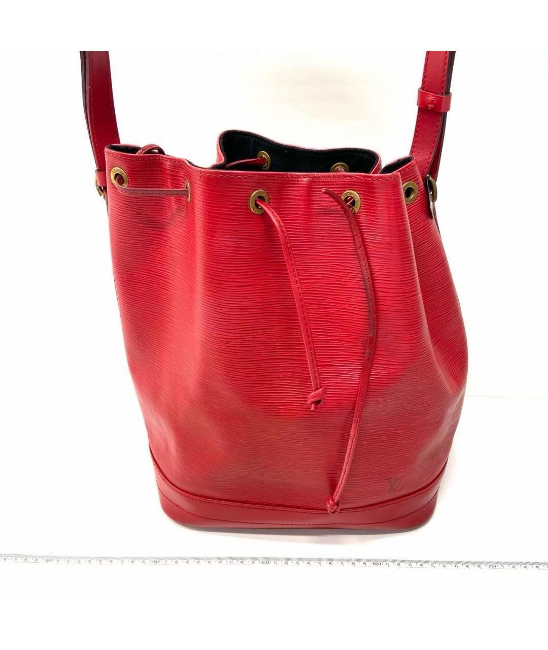 LOUIS VUITTON Красная кожаная сумка тоут, фото 2
