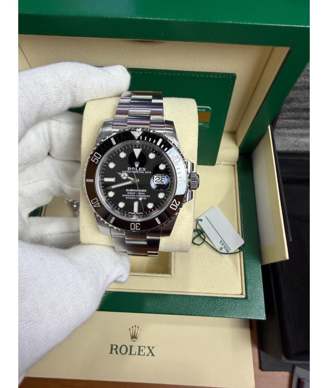 ROLEX Черные часы, фото 6