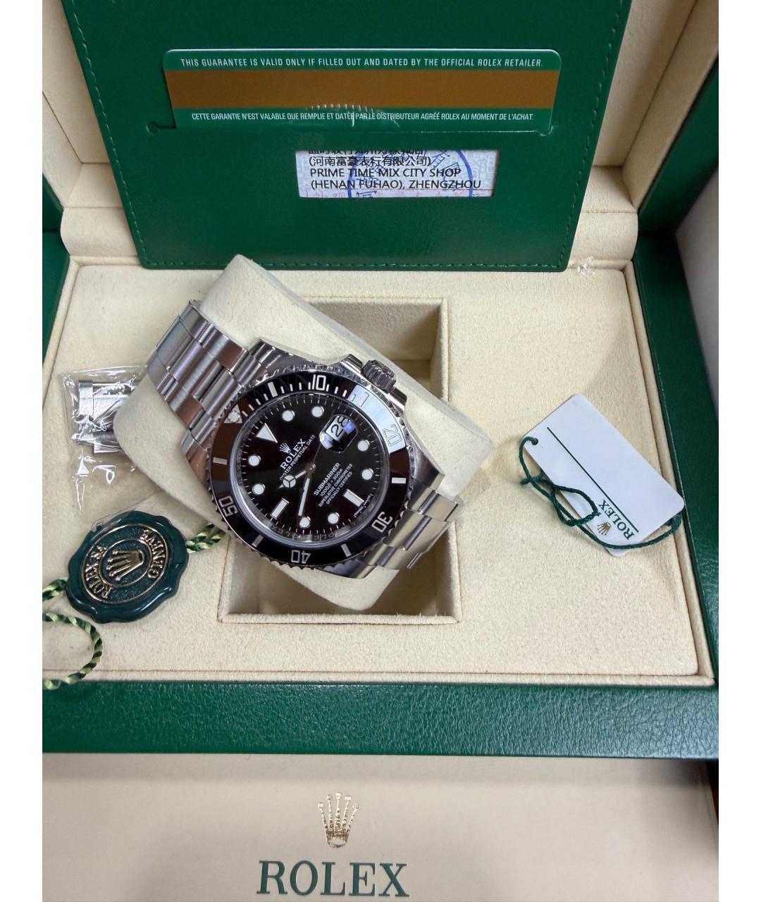 ROLEX Черные часы, фото 2