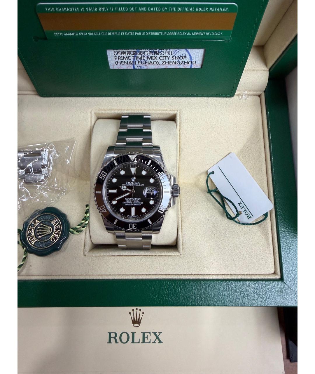 ROLEX Черные часы, фото 9