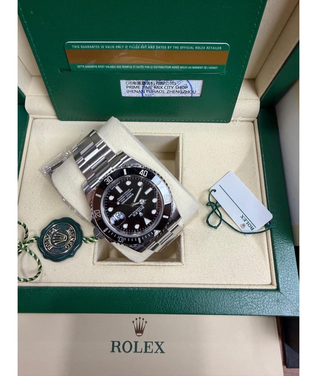 ROLEX Черные часы, фото 4