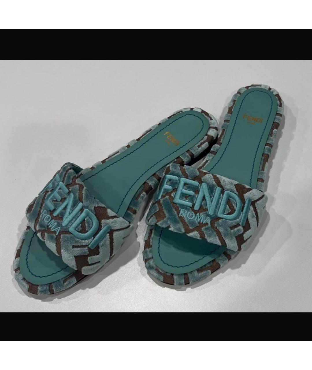 FENDI Мульти сандалии, фото 4