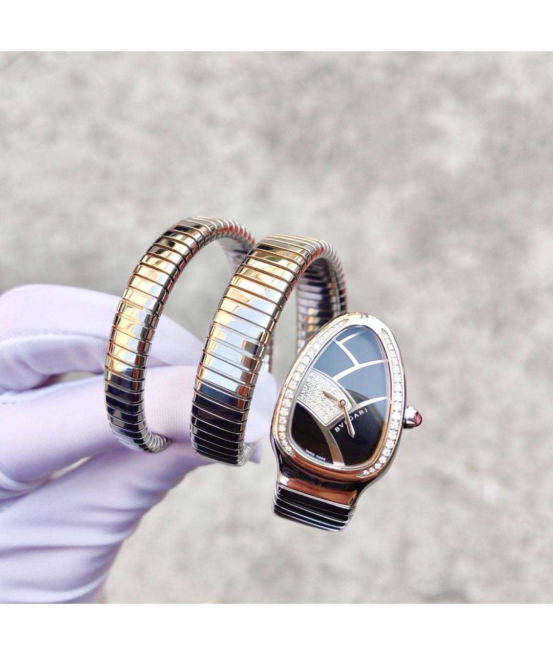 BVLGARI Черные часы, фото 2