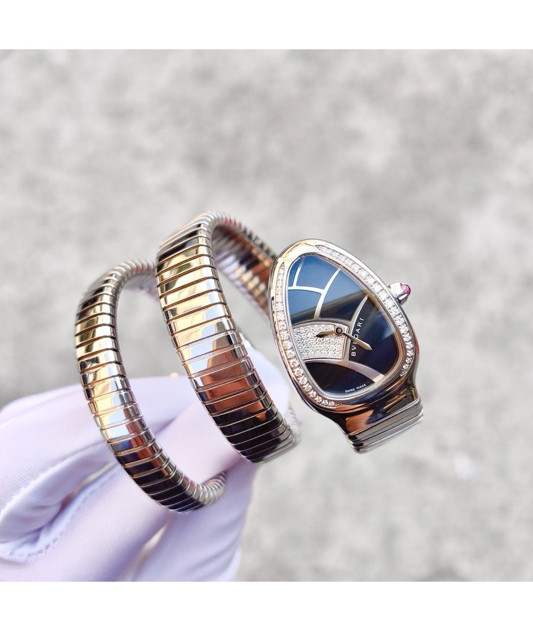 BVLGARI Черные часы, фото 9