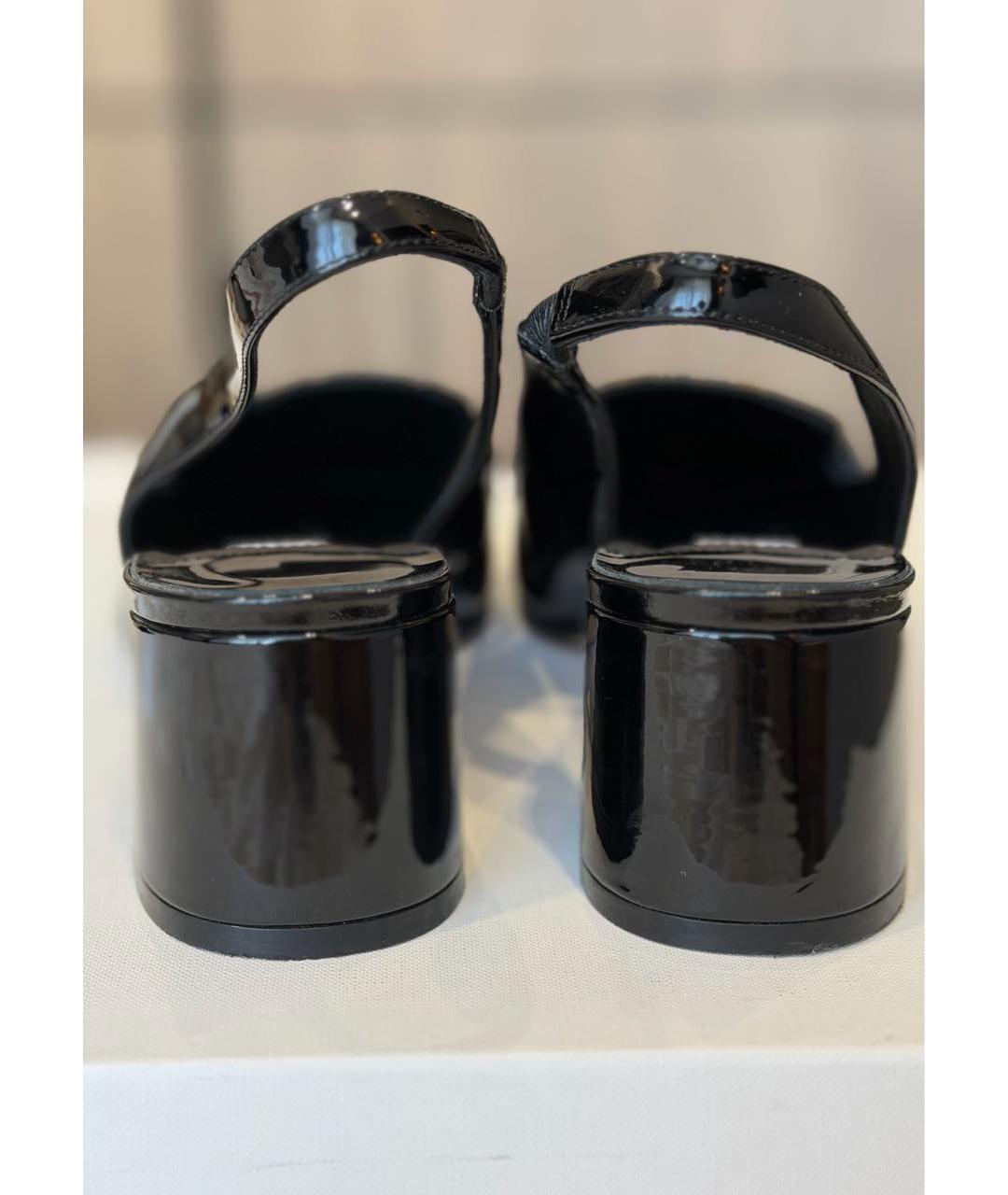 JIMMY CHOO Черные туфли из лакированной кожи, фото 8