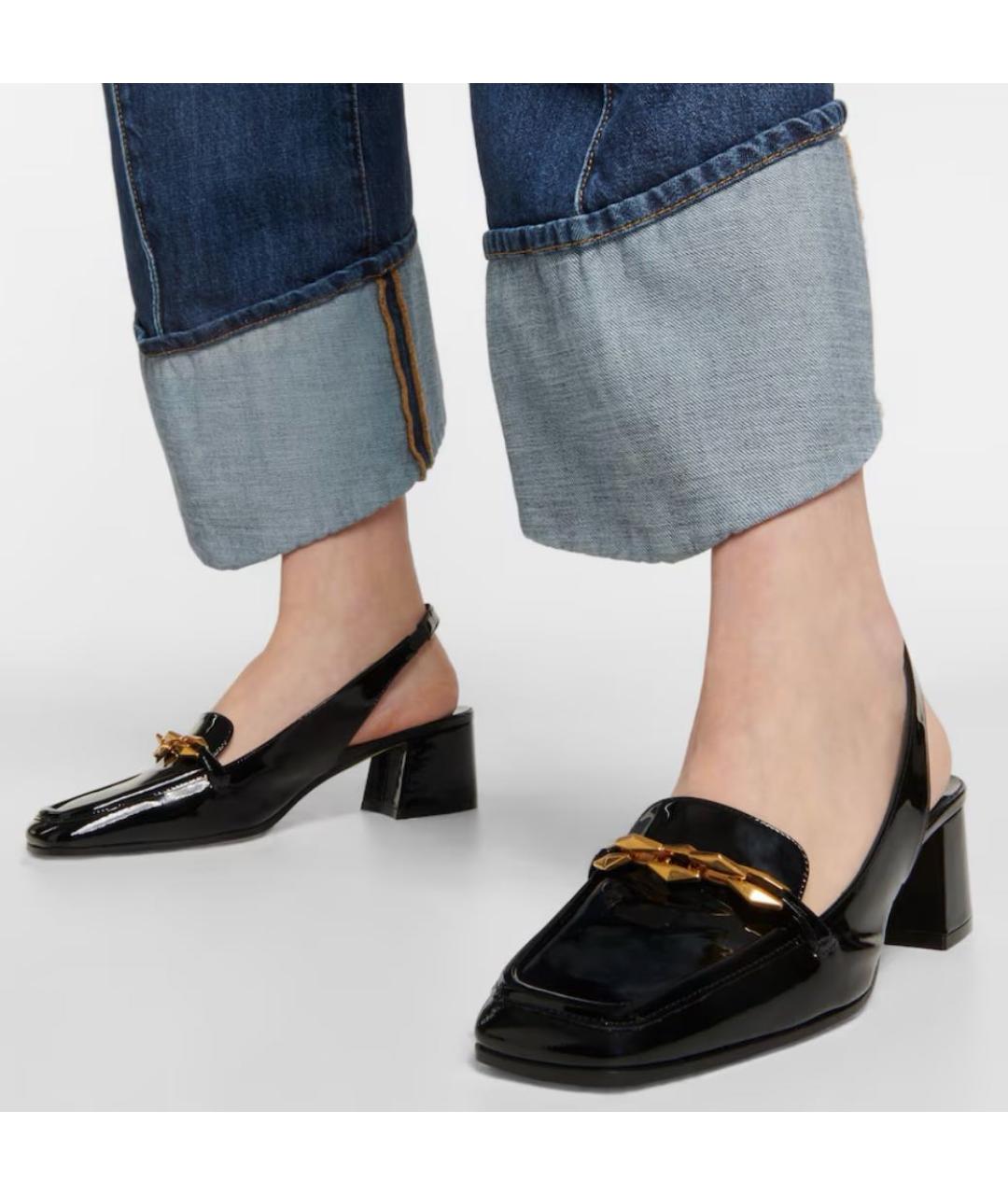 JIMMY CHOO Черные туфли из лакированной кожи, фото 6