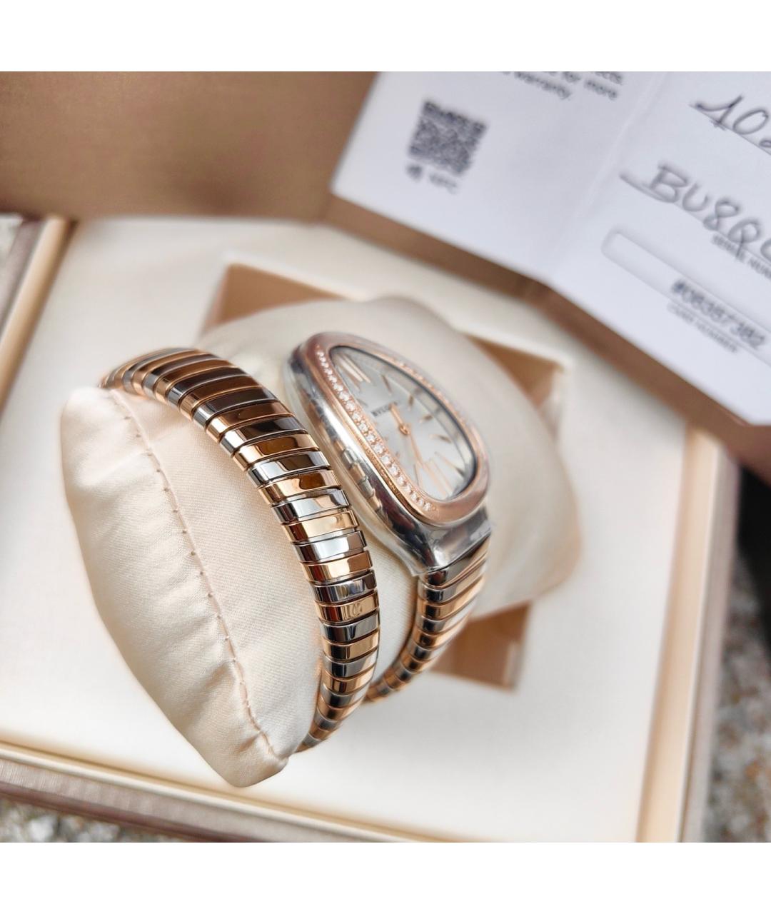BVLGARI Белые часы, фото 4